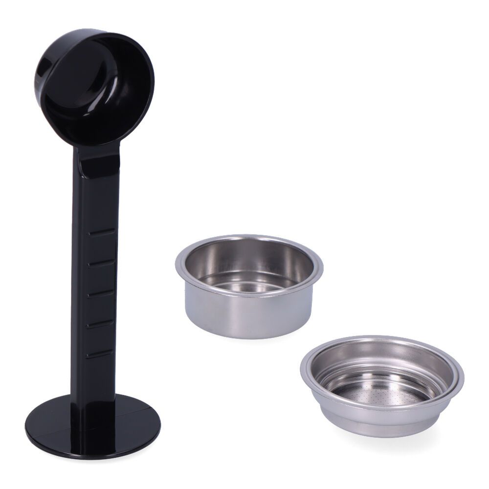 KIT colher/prensa + filtro 1 chávena + filtro 2 chávenas para cafeteira 07707 EDM