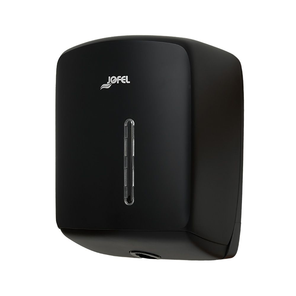 Dispensador toalha de papel para mãos timeless ABS reciclado preto jofel