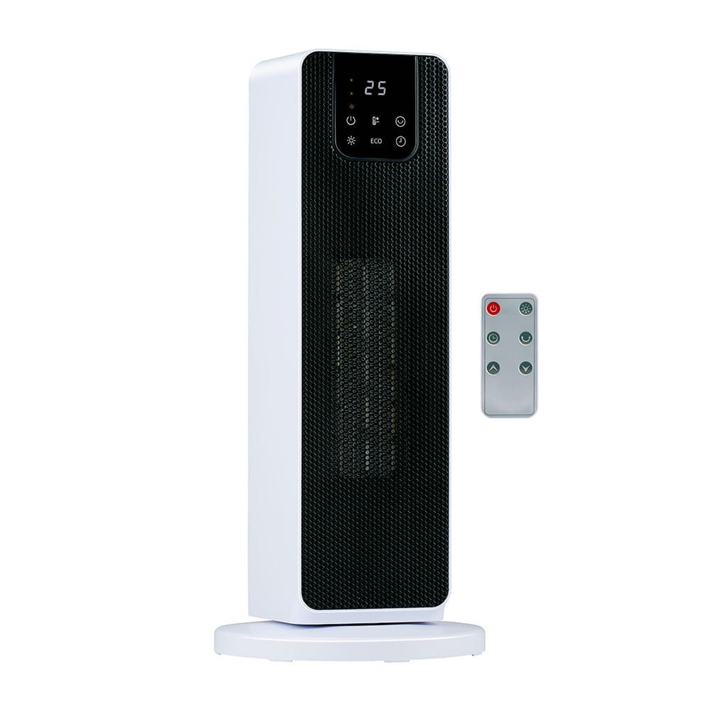 Aquecedor torre 800/2000 W, branco, 21 x 21 x 46 cm