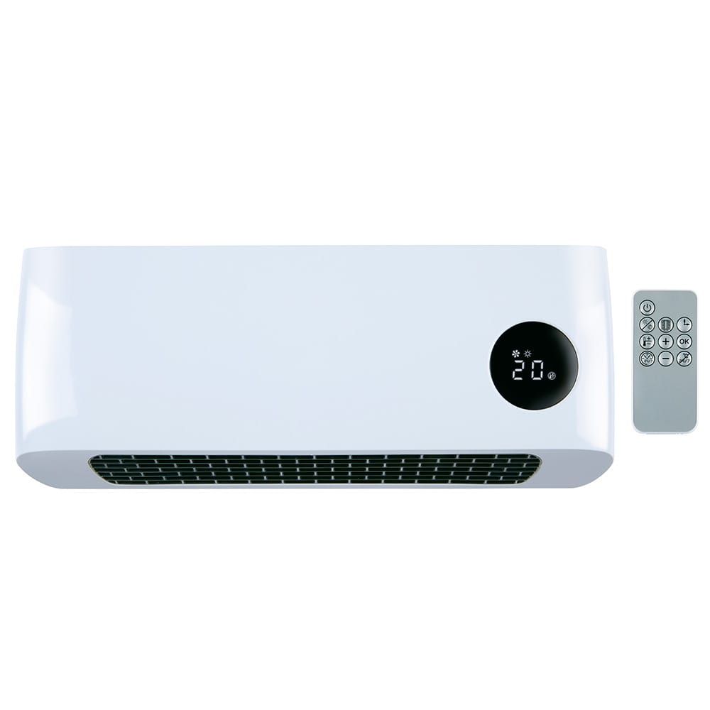 Aquecedor de parede 1000/2000 W, branco 42 x 10,5 x 17,5 cm