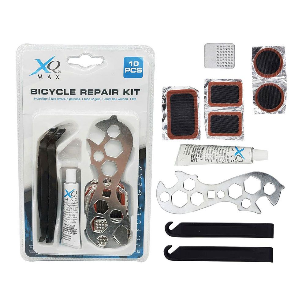 KIT básico de reparação de rodas de bicicleta, 10 peças