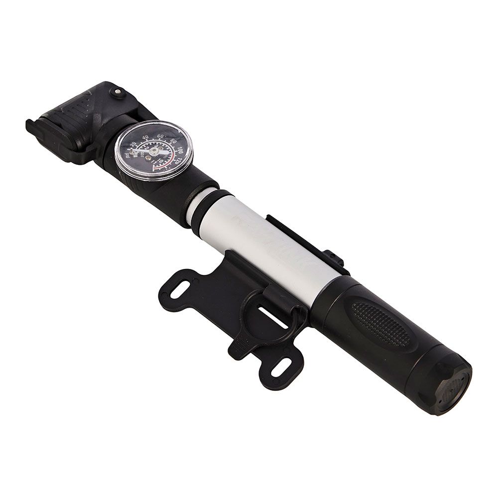 Mini bomba de AR para biciclete com manómetro