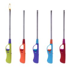 POLYFLAME Isqueiro extra longo especial para churrasco recarregável, cores sortidas euro/u