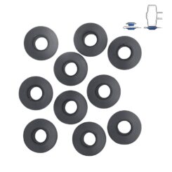 Conjunto de 10 anéis de plástico para toldos e lonas Ø2,8 x 0,7 cm