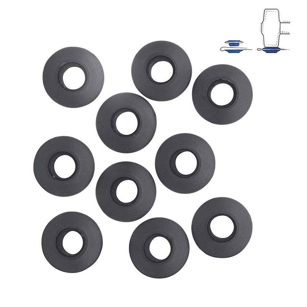 Conjunto de 10 anéis de plástico para toldos e lonas Ø2,8 x 0,7 cm