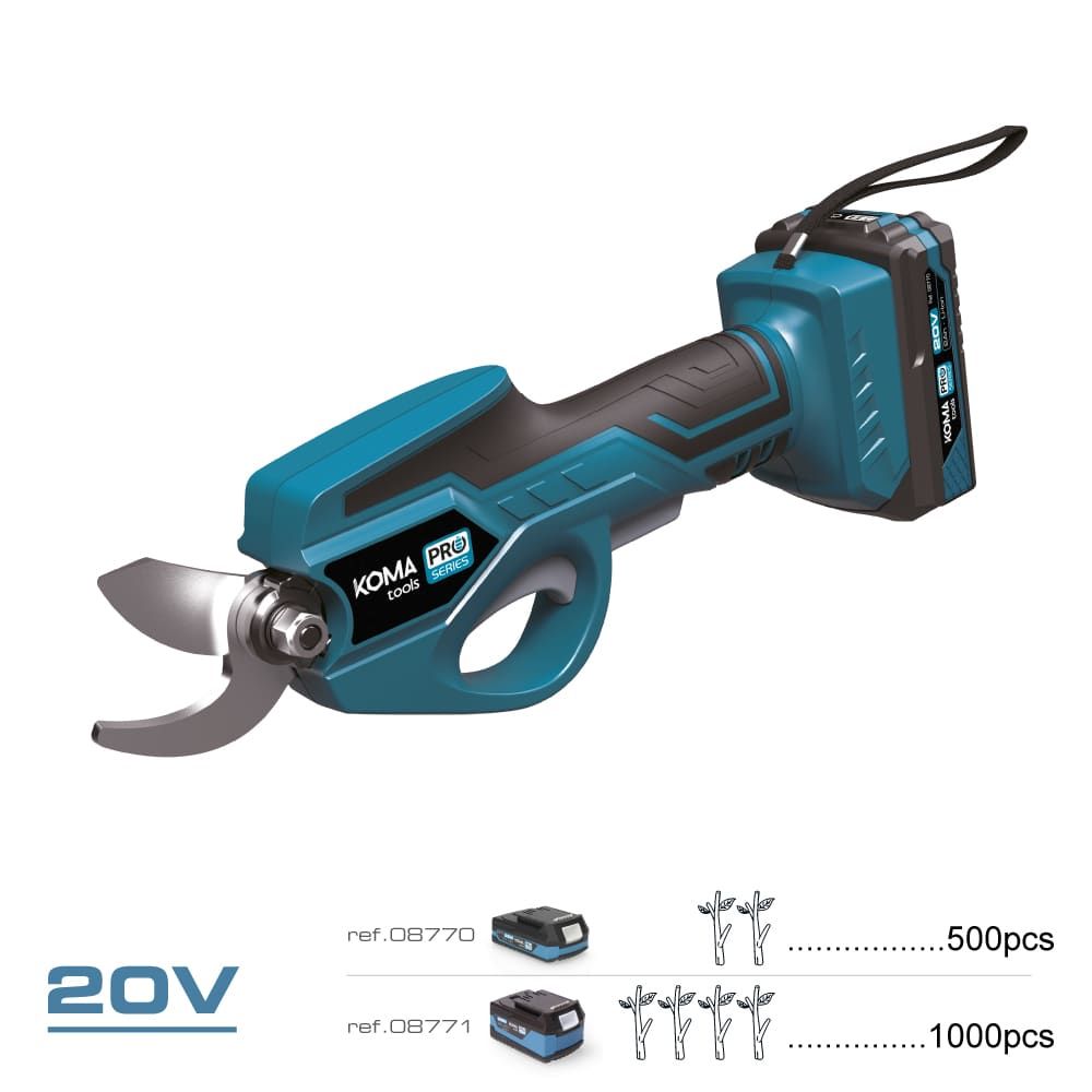 Kit tesoura de poda 20v com bateria e carregador - Image 2