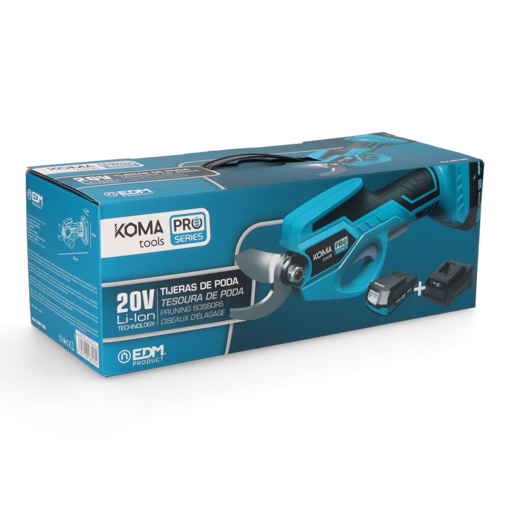 Kit tesoura de poda 20v com bateria e carregador - Image 3