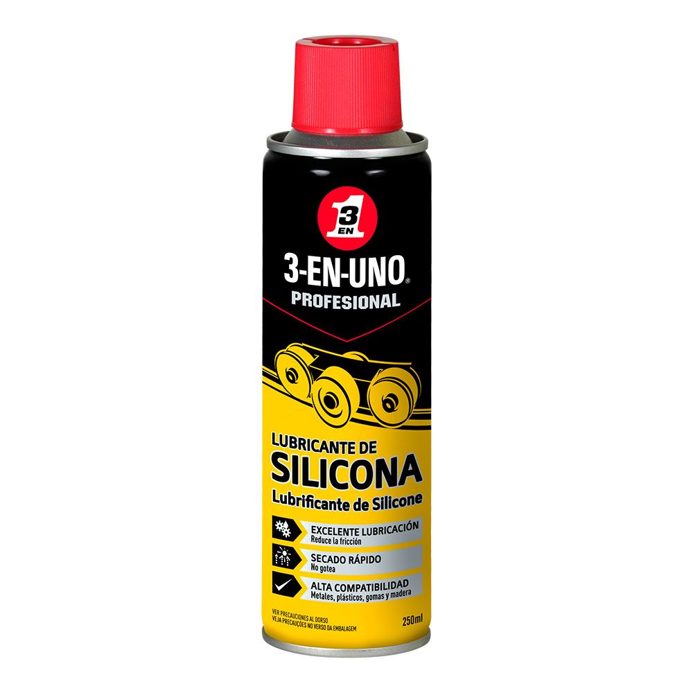 Lubrificante de silicone 250ml 34468 3 em 1