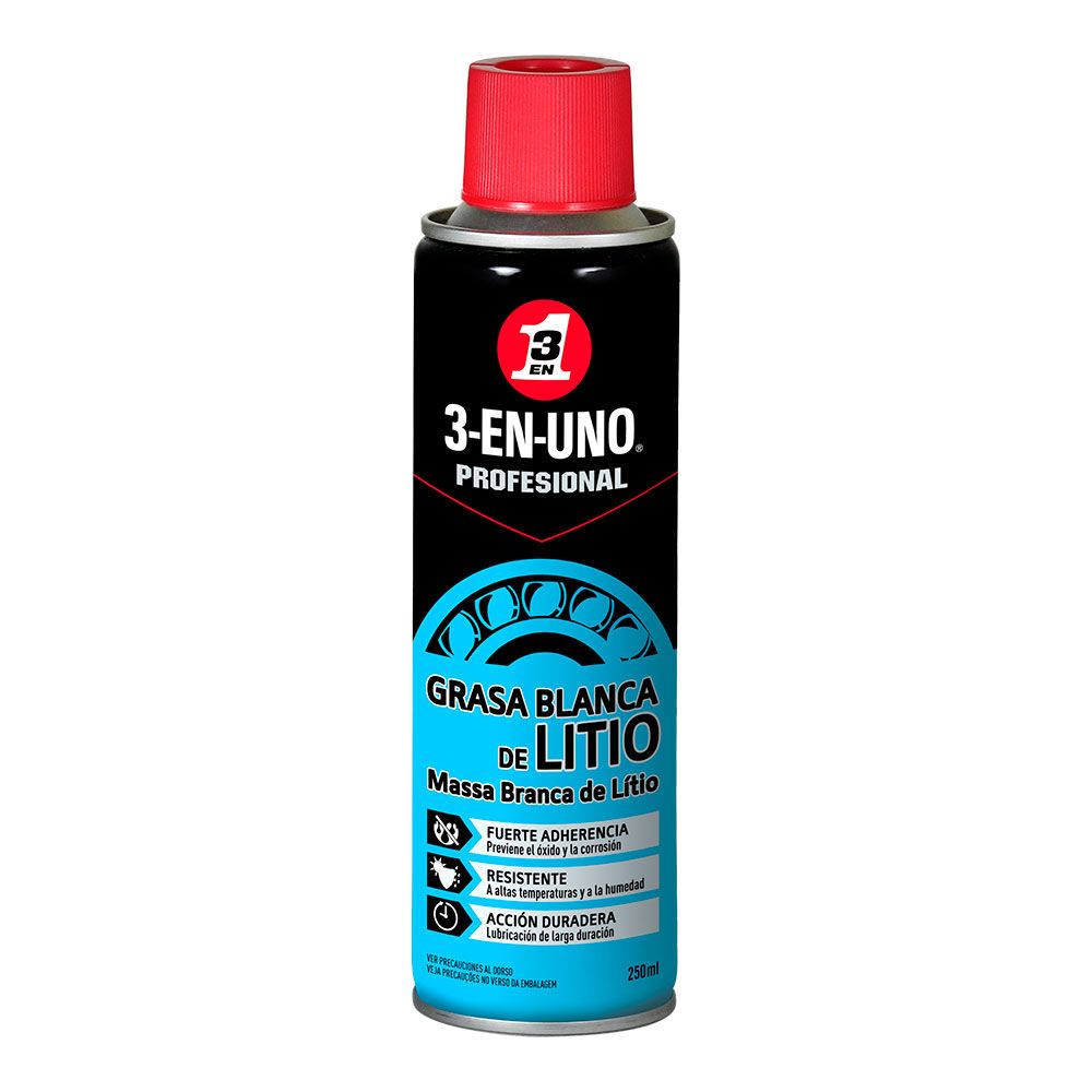 Graxa branca de litio 250ml 34453 3 em 1