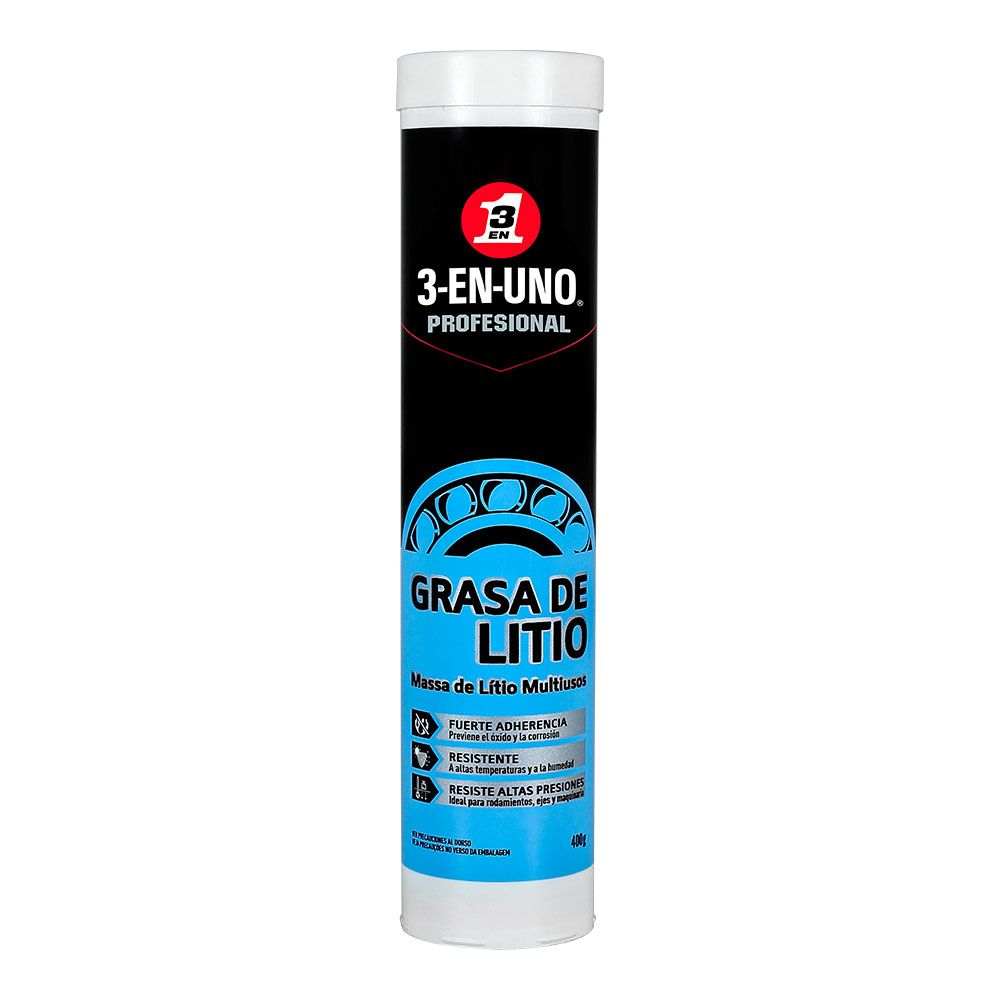 Graxa de lítio multiusos 3 em 1 tubo 400 g