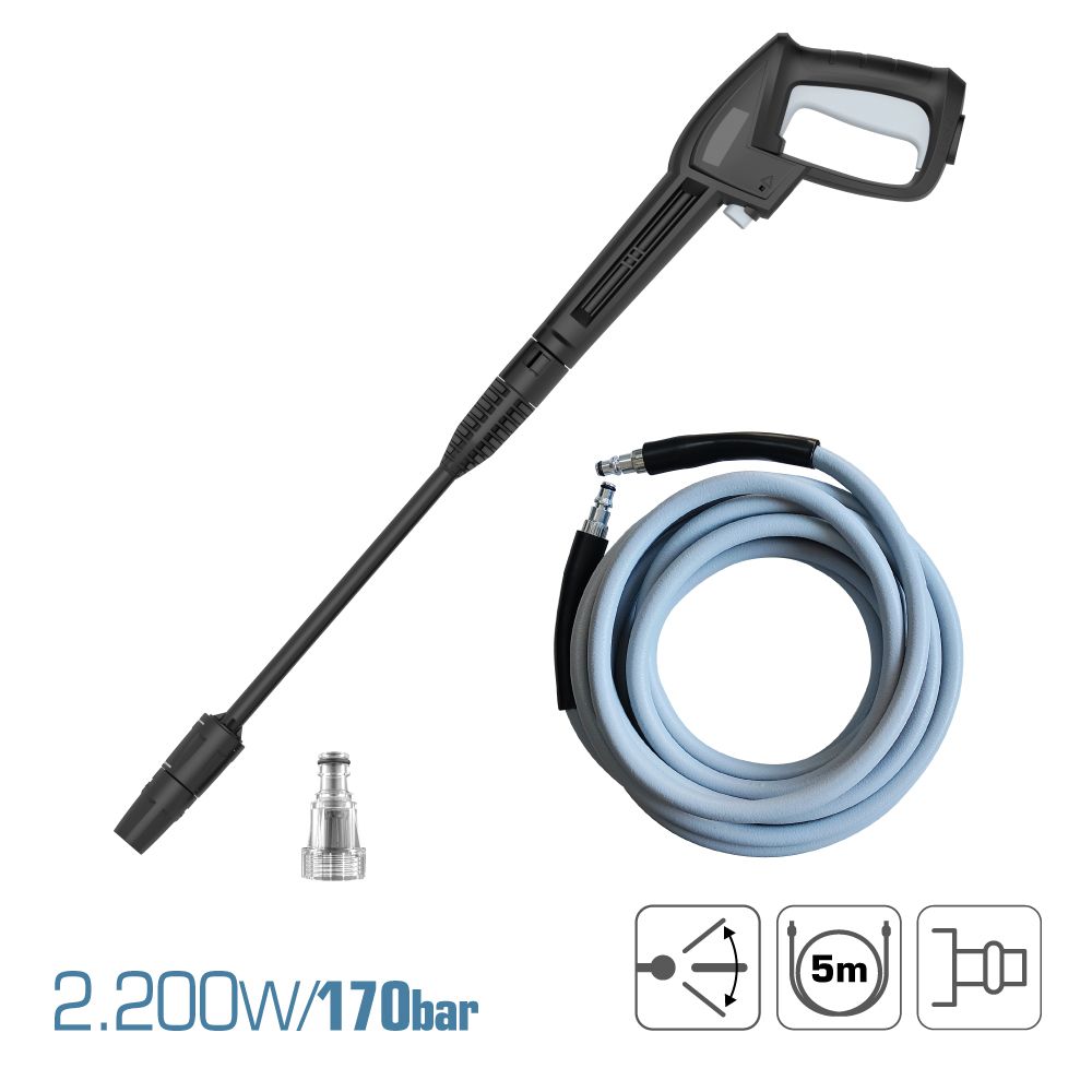 Lavadora de alta pressão 2.200 w 170 bar - Image 2