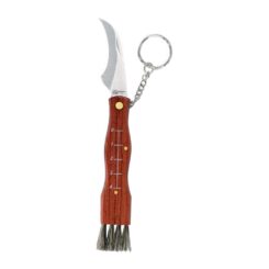 Navalha em aço inoxidável com chaveiro + bainha lâmina 6,5 cm