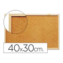 Quadro de cortiça com moldura de madeira 40 x 30 cm