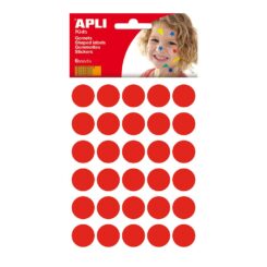 Bolinhas adesivas COR vermelho tamanho Ø20mm, blíster 180un