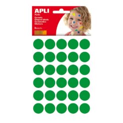 Bolinhas adesivas COR verde tamanho Ø20mm, blíster 180un