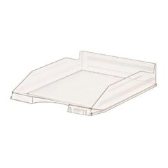 Tabuleiro de secretária faibo 93 vidro empilhável 350x250x65mm