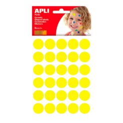 Bolinhas adesivas COR amarelo tamanho Ø20mm, blíster 180un