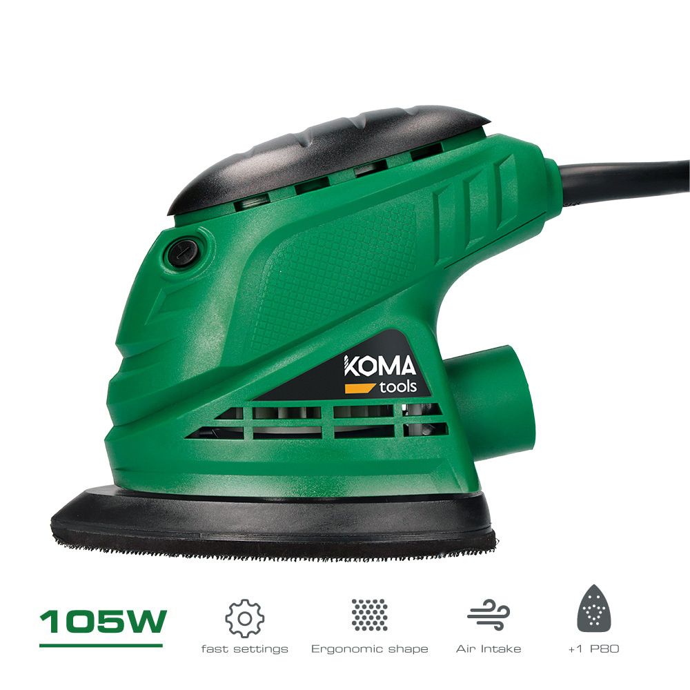 Lixadeira tipo mouse 105 w, 141 x 145 mm com cabo de 2 m