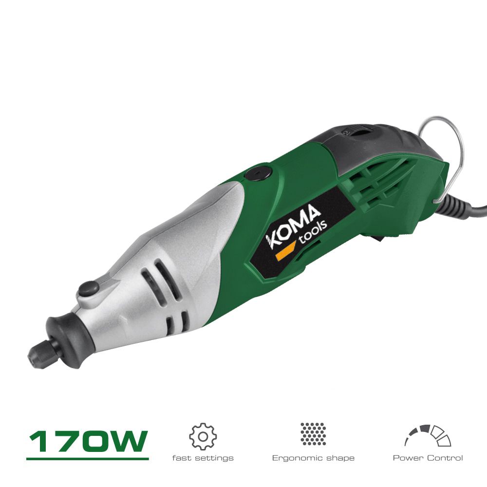 Multiferramenta rotativa 170 W, 190 acessórios, com cabo 2 m