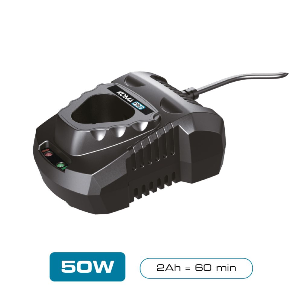 Carregador de bateria 2.0 AH 12 V, 50 W