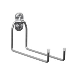 SAUVIC Gancho multiuso duplo longo - suporta aproximadamente 25kg 12x25x5cm