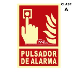 Sinal de extinção "pulsador de alarma" classe a (PCV 1mm) 21x30cm normaluz