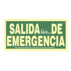 Sinal de evacuação saída de emergência, PVC 1mm, classe a, 320x160mm