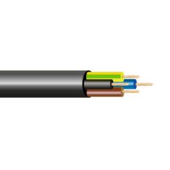 Cabo elétrico 4x0,75mm  50V preto euro/m 100m