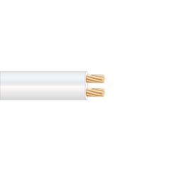SEDILES Cabo paralelo de áudio branco 2 x 0,50 mm euro/m