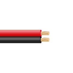 SEDILES Cabo paralelo de áudio vermelho e preto 2 x 1,50 mm euro/m