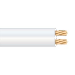 SEDILES Cabo paralelo de áudio branco 2 x 2,50 mm euro/m