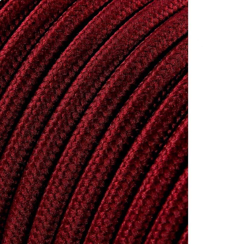 Carretel de cabo cordão tubular H03VV-F 2 x 0,75 mm² vinho, 5 m