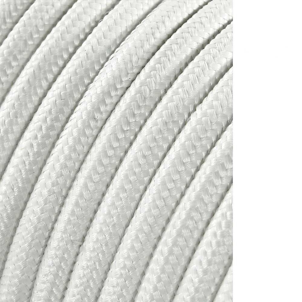 Carretel de cabo cordão tubular H03VV-F 2 x 0,75 mm² branco, 5 m