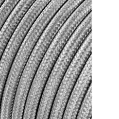 Carretel de cabo cordão tubular H03VV-F 2 x 0,75 mm² prata , 5 m