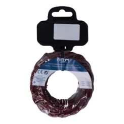 Carretel de cabo têxtil trançado H03VV-F 2 x 0,75 mm² vinho, 5 m