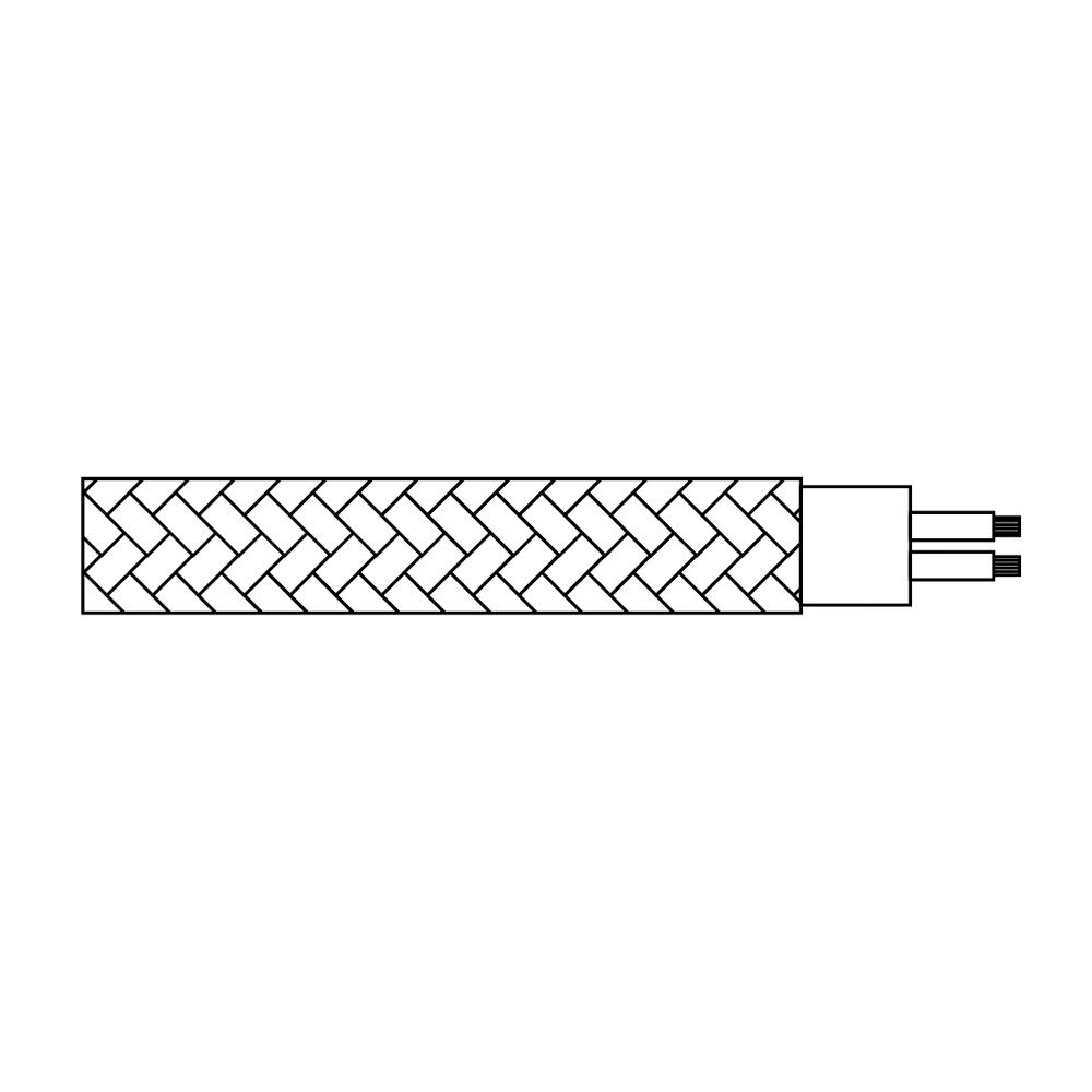 Carretel de cabo cordão tubular H03VV-F 2 x 0,75 mm² algodão, 25 m - Image 2
