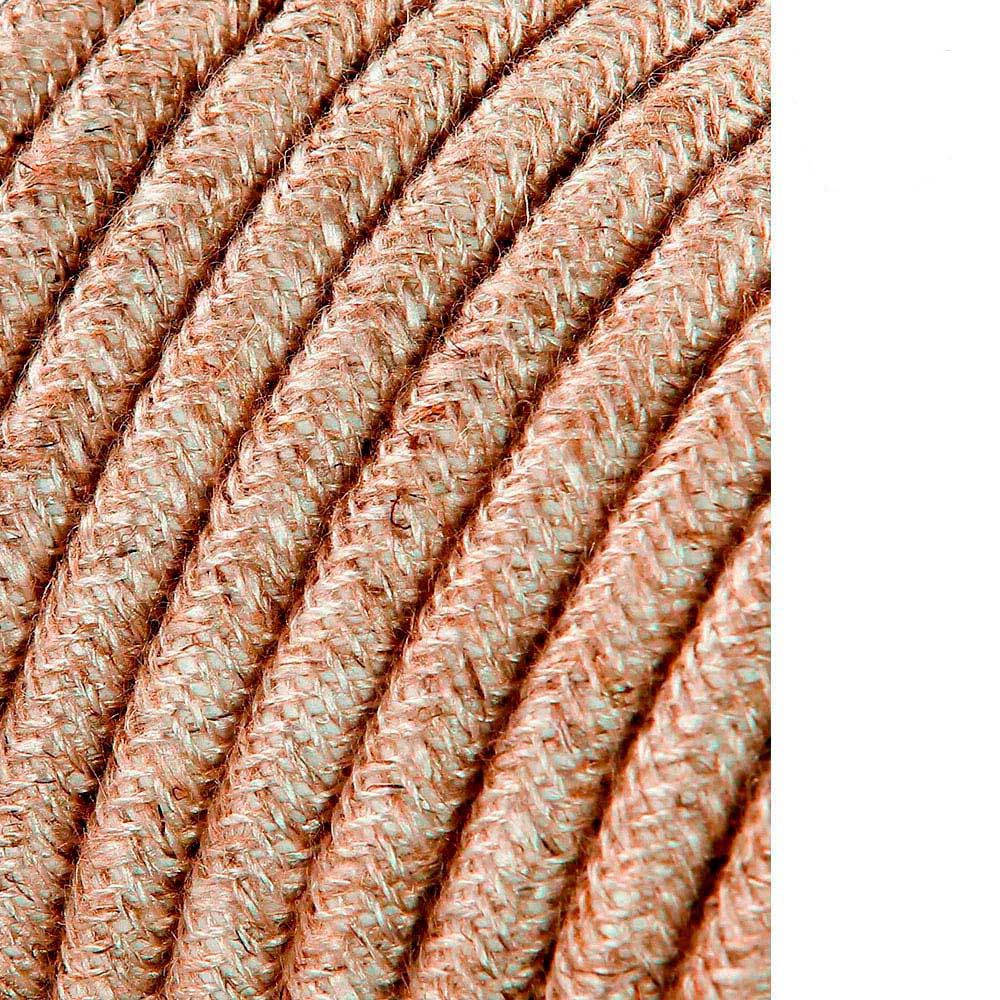 Carretel de cabo cordão tubular H03VV-F 2 x 0,75 mm² linho, 25 m