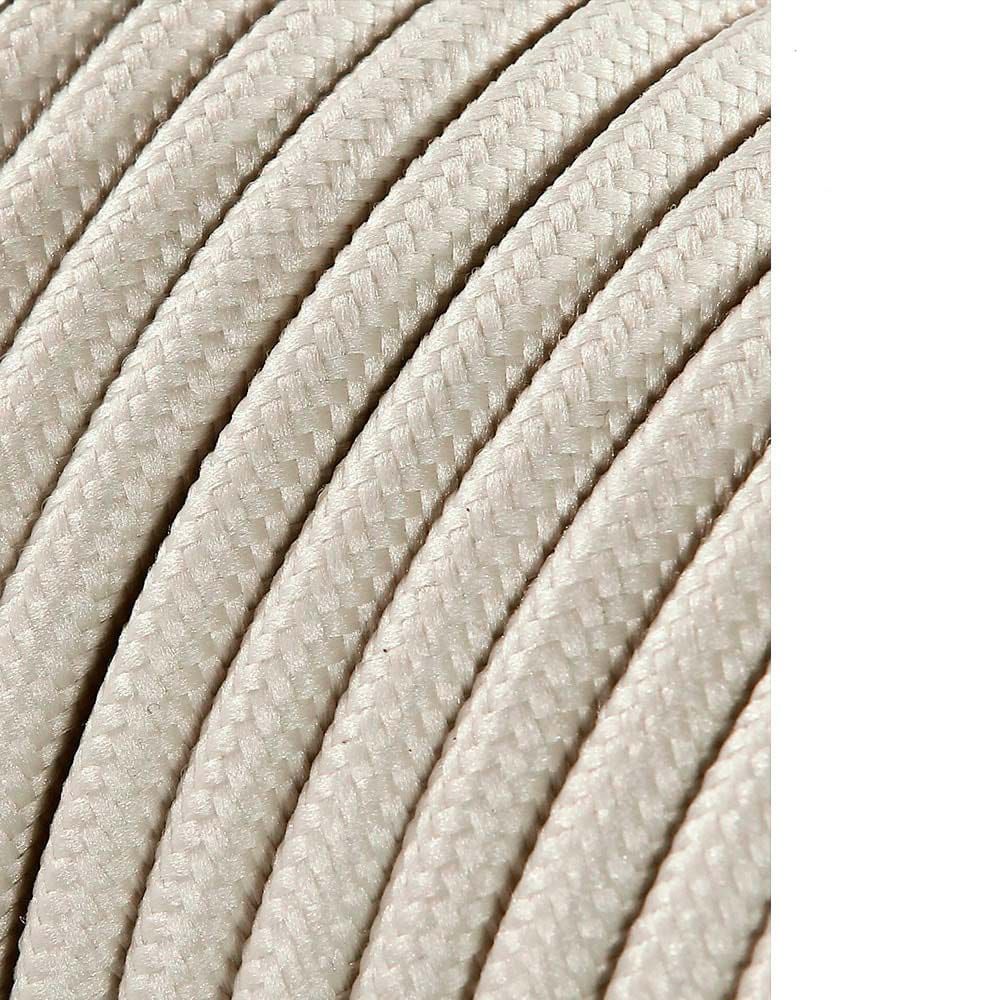 Carretel de cabo cordão tubular H03VV-F 2 x 0,75 mm² bege, 25 m