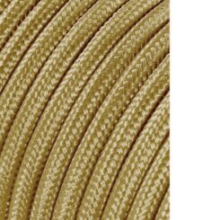 Carretel de cabo cordão tubular H03VV-F 2 x 0,75 mm² ouro escuro, 25 m