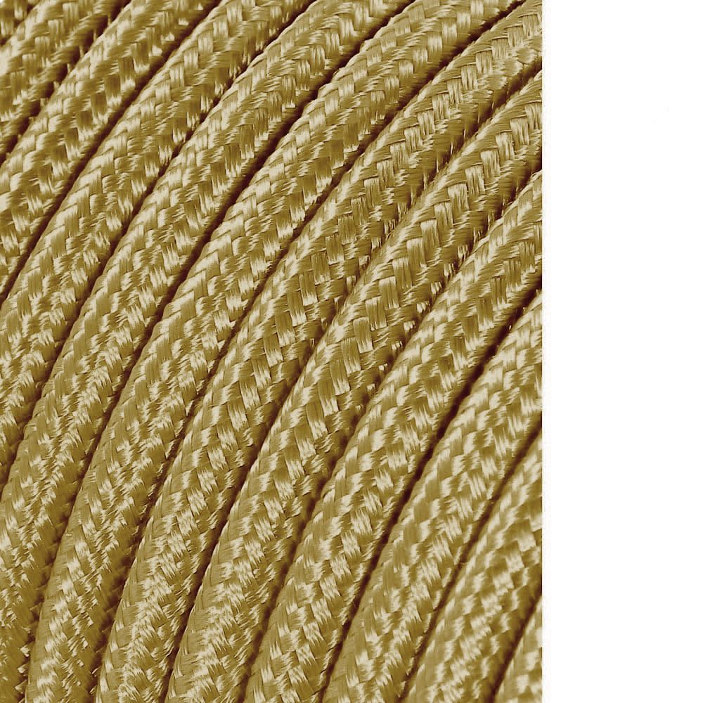 Carretel de cabo cordão tubular H03VV-F 2 x 0,75 mm² ouro escuro, 25 m