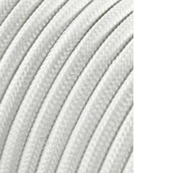 Carretel de cabo cordão tubular H03VV-F 2 x 0,75 mm² branco, 25 m