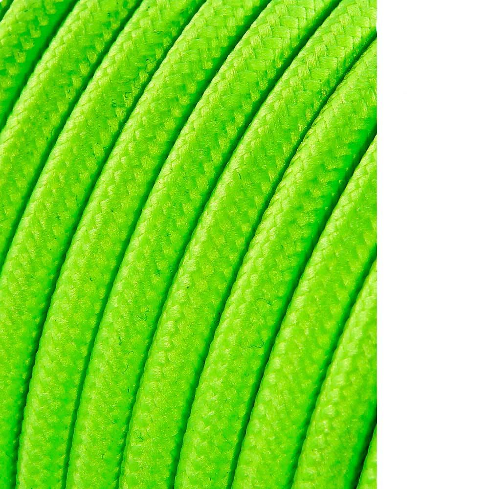 Carretel de cabo cordão tubular H03VV-F 2 x 0,75 mm² amarelo fluorescente, 25 m