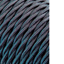 EDM Enrolador de cabo têxtil trançado h03vv-f 2 x 0,75 mm² cinza escuro, 25 m
