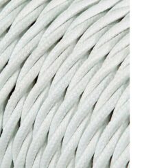 EDM Enrolador de cabo têxtil trançado h03vv-f 2 x 0,75 mm² cinza prateado, 25 m