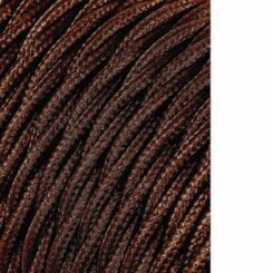 EDM Enrolador de cabo têxtil trançado h03vv-f 2 x 0,75 mm² marrom, 25 m
