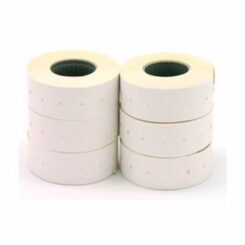 Etiquetas de preços brancas, removíveis, 26 x 16 mm, 6 rolos x 1000 un