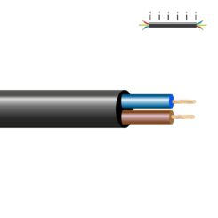 SEDILES Mangueira tubular vv-k06/1kv 2 x 2,50 mm², preta euro/m
