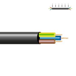 SEDILES Mangueira tubular vv-k06/1kv 3 g 1,50 mm², preta euro/m