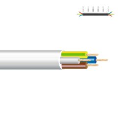 SEDILES Mangueira tubular vv-k06/1kv 4 g 1,50 mm², branca euro/m