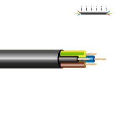SEDILES Mangueira tubular vv-k06/1kv 4 g 1,50 mm², preta euro/m